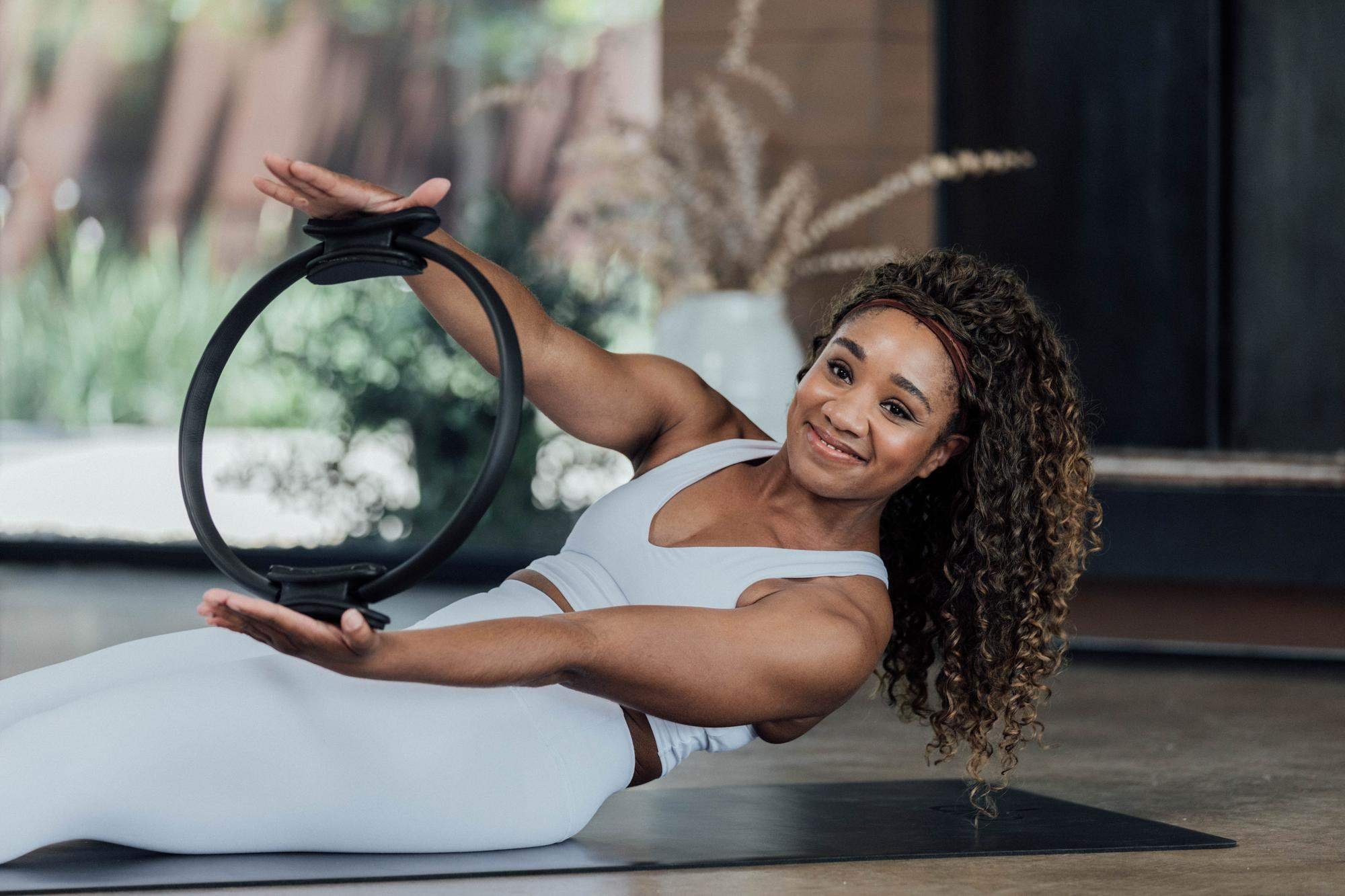 Side-lying Pilates ring work